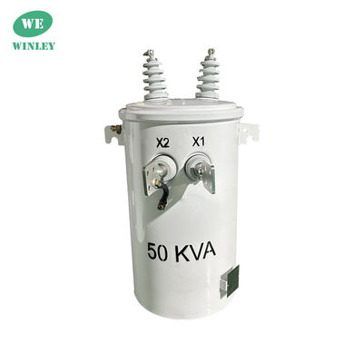 Купить 50kva однофазный полюс, установленный на трансформаторном масле Тип распределения 4160V до 120/240V CSA Стандарты ANSI/IEEE Производство в сети