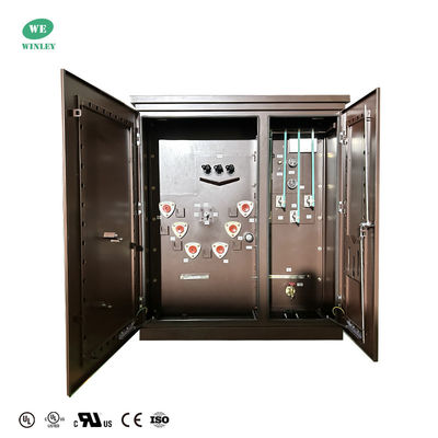 Купить UL Сертификат 300kva Трехфазный преобразователь, установленный на подставке, с питанием 12470V до 208Y стандарты ANSI IEEE Производство в сети