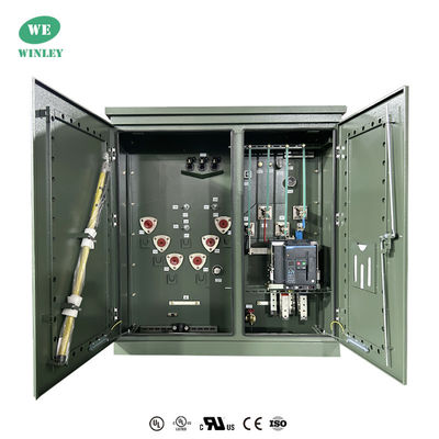 Купить UL 350KVA Residential Pad mounted transformer  3 Phse Oil Immersed 12470V to 208Y ANSI C57 Производство в сети