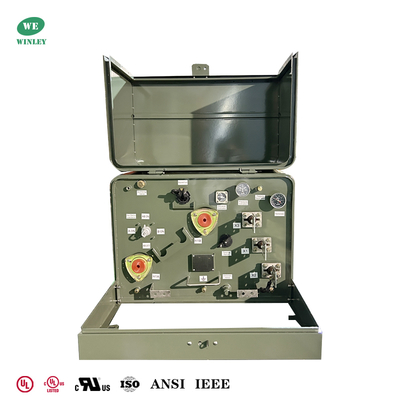 Купить Трансформатор распределительный силовой, устанавливаемый на площадке, 1 фаза, 25 кВА, сертифицированный по стандарту IEEE и UL, 12470 В Производство в сети