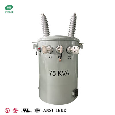 Купить 75Kva Single Phase Pole Mounted Transformer Overhead Distribution  Dual Windings 34500V to 120/240V UL/cUL Listed Производство в сети