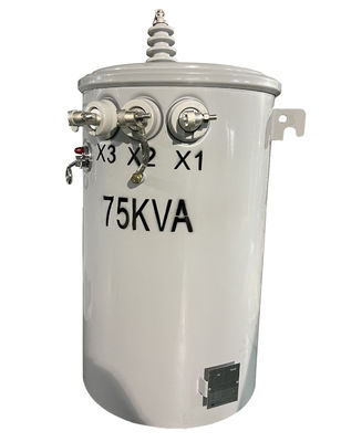 Тип установленный поляком масла 75KVA одиночная фаза трансформатора 7620V 13200V