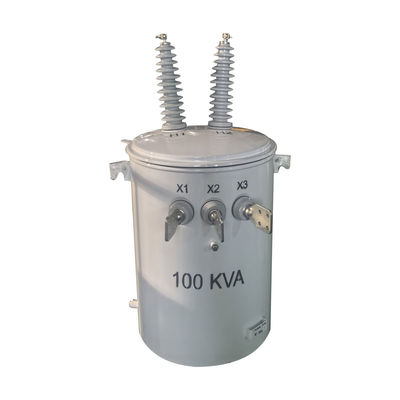 100kva однофазный электрический столб Монтируемый тип распределительный трансформатор Масло погруженное 24,9KV до 240V