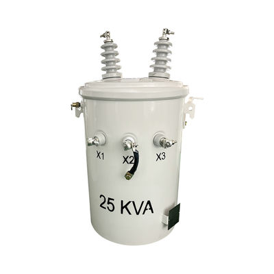 25kva однофазный жидкостный заполненный столб монтированный наземный распределительный трансформатор 12470в до 480в