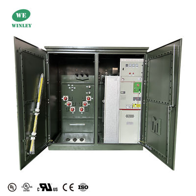 3000 КВА 3-фазный преобразователь с подставкой 24940V & 12470V UL Certified соответствует стандартам DOE 2016 ANSI IEEE