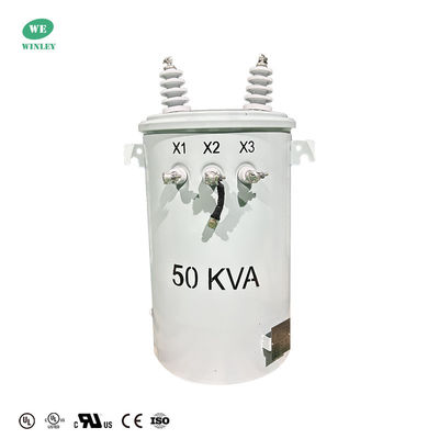 UL сертифицированный 50KVA однофазный полюс монтированный трансформатор масляный тип 13200V до 120V трансформатор распределения мощности
