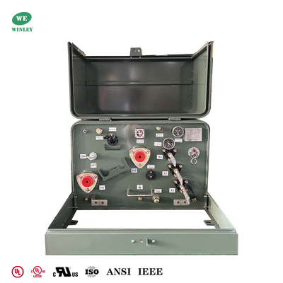 Трансформаторы распределительные однофазные 50 кВА, устанавливаемые на опорах, повышение напряжения с 240 В до 4160 В, соответствие стандартам UL, CSA, ANSI, IEEE. Цена